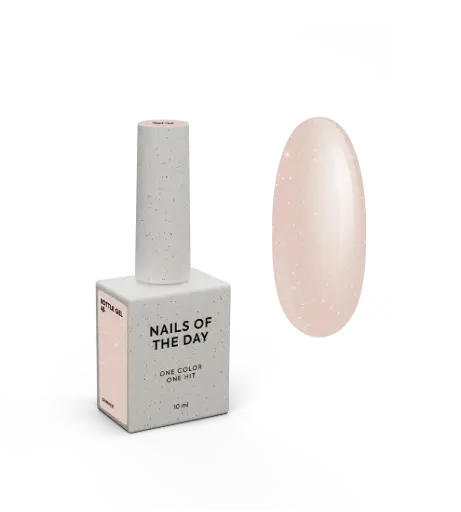 [4822241100006] NAILSOFTHEDAY Bottle Gel 45 – nude ultra-strong gel for nail reinforcement, 10 ml  