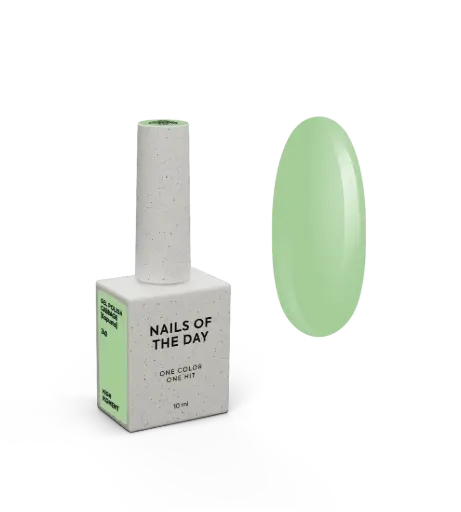 [4827851100002] NAILSOFTHEDAY Gel Polish Cabbage [Kapusta] 240 – Lime Green Gel Polish with One-Coat Coverage, 10 ml 