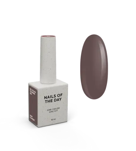 [4821234800008] NAILSOFTHEDAY Gel Polish Talisman 056 — powdery brown gel polish with full coverage in one coat, 10 ml