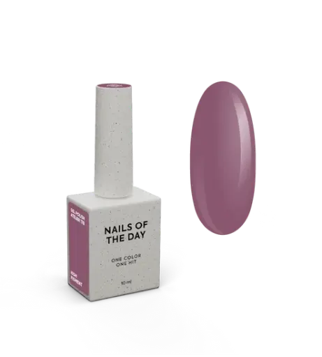 [4821234600004] NAILSOFTHEDAY Gel Polish Atelier 178 — dark dusty pink gel polish with full coverage in one coat, 10 ml