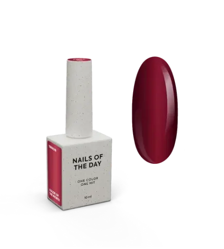 [4823121454004] NAILSOFTHEDAY Color of the Month October 2026 Terroir — deep wine-colored sheer gel polish, 10 ml