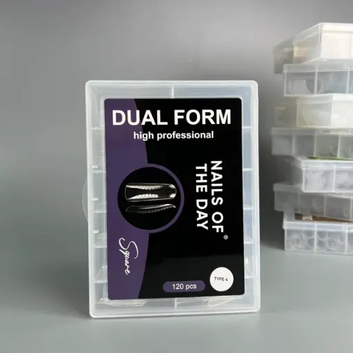 [4820062500005] Nails Of The Day Dual Form Square (Type 4) — upper forms of squaw square for nails, 120 pcs