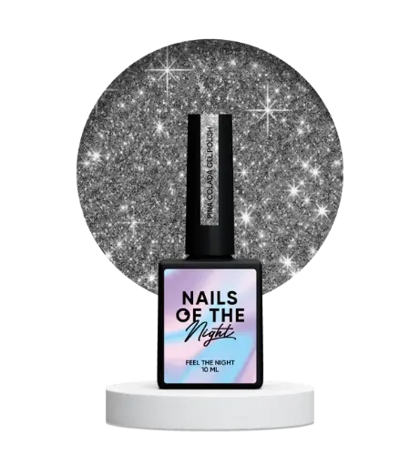 [4822387600682] Nails Of The Day Pina Colada gel polish — gray reflective gel polish for nails, 10 ml
