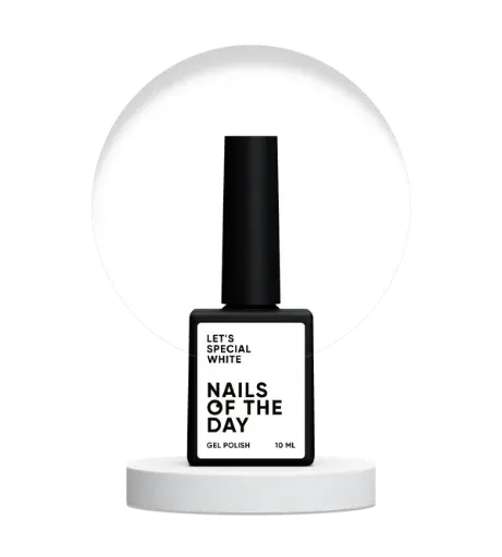 [4828131312467] Nails Of The Day Let's special White — a special white gel polish overlapping in one layer, 10 ml