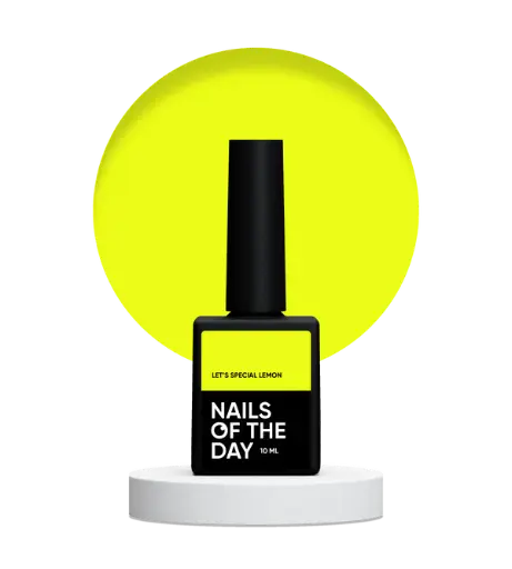 [4820414588606] Nails Of The Day Let's special Lemon - a special neon-lemon gel polish overlapping in one layer, 10 ml