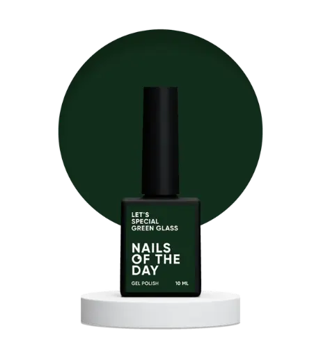 [4821302556905] Nails Of The Day Let's special Green glass — emerald gel polish for nails covering in one layer, 10 ml