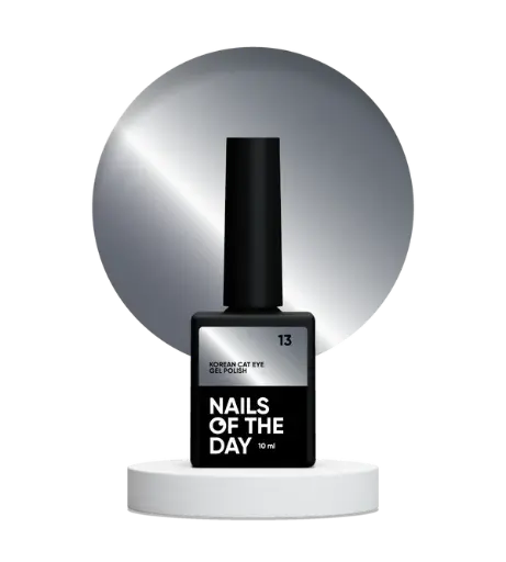 [4820550698801] Nails Of The Day Korean cat eye 13 - dark gray cat eye gel polish, 10 ml