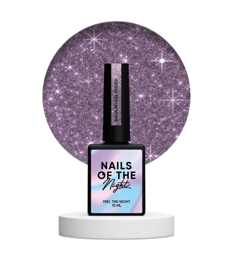 [4826420064004] Nails Of The Night Daiquiri gel polish — purple reflective gel polish for nails, 10 ml