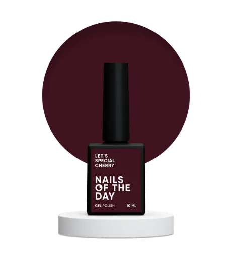 [4827450092685] Nails Of The Day Let's special Cherry — silo-cherry gel polish for nails covering in one layer, 10 ml