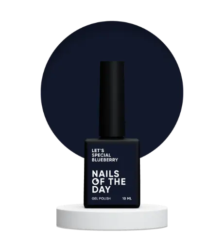 [4821302396907] Nails Of The Day Let's special Blueberry - deep blue gel nail polish covering one layer, 10 ml