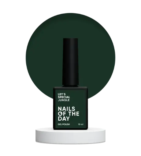 [4823560400006] Nails Of The Day Let's Special Jungle - dark green one-coat gel nail polish, 10 ml