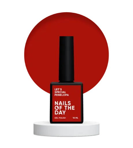 [4823356400005] Nails Of The Day Let's special Penelopa Deep Red/Sangria One Coat Gel Nail Polish 10ml