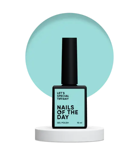 [4824421000007] Nails Of The Day Let's special Tiffany — soft turquoise gel nail polish covering one layer, 10 ml