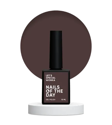 [4829404401000] Nails Of The Day Let's special Wonka - dusty brown gel nail polish covering one layer, 10 ml