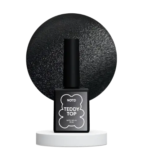 [4822333600681] Nails Of The Day Teddy top wipe — matte plush top with a sticky layer, new formula, without UV filters, 10 ml