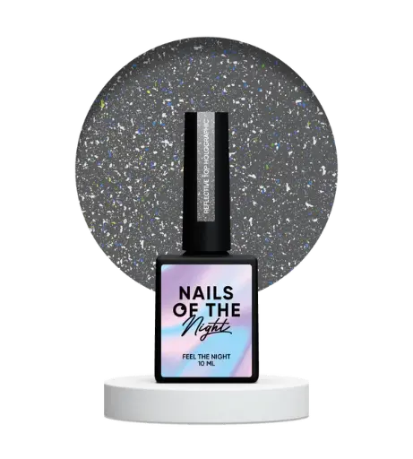 [4820991514005] Nails Of The Night Reflective top Holographic - reflective holographic top without a sticky layer for nails, 10 ml