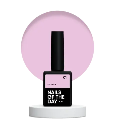 [4823183000003] Nails Of The Day Color top 01 - pale pink top without sticky layer for nails, 10 ml