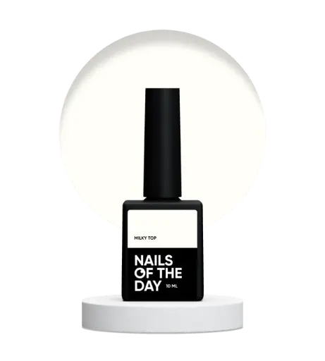 [4824355650002] Nails Of The Day Milky top – gentle milky top without a sticky layer for nails, 10 ml