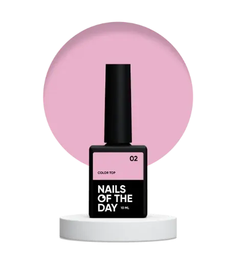 [4823183900006] Nails Of The Day Color top 02 - pink nude top without sticky layer for nails, 10 ml