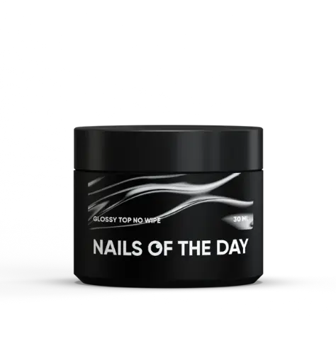 [4825439638565] Nails Of The Day Glossy top no wipe – glossy top without a sticky layer and with UV filters, 30 ml