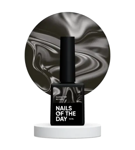[4825547639560] Nails Of The Day Glossy top no wipe - glossy top without a sticky layer and with UV filters, 10 ml
