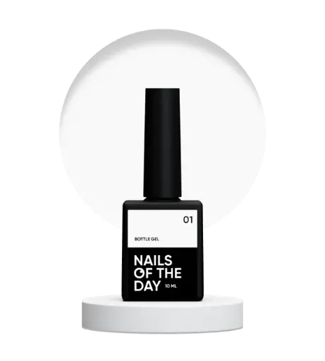 [4825547640504] Nails Of The Day Bottle gel 01 – white ultra-strong gel, 10 ml