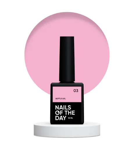 [4825547640542] Nails Of The Day Bottle gel 03 – light pink ultra-strong gel, 10 ml