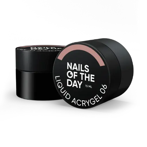[4826436854002] Nails Of The Day Liquid Acrygel 06 — warm nude liquid acrygel of a new formula for nails, 15 ml
