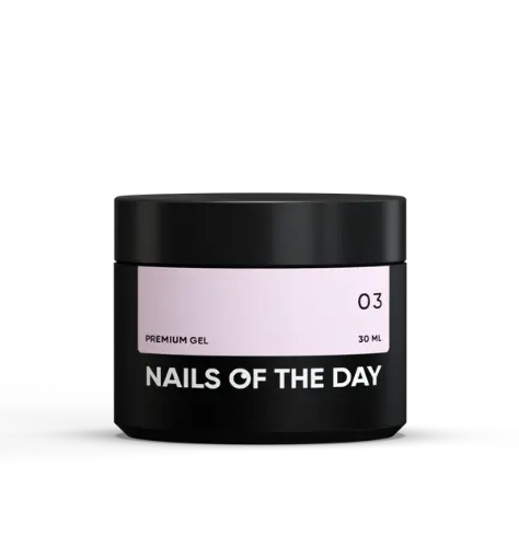 [4824569234180] Nails Of The Day Premium gel 03 — building gel (milk-pink French), 30 ml