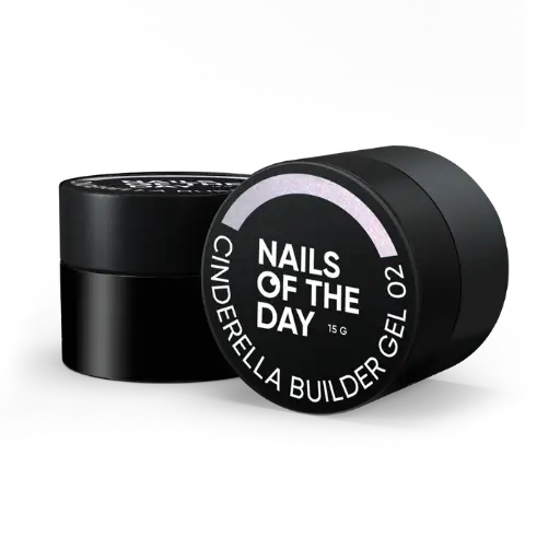 [4820030778009] Nails Of The Day Cinderella builder gel 02 — pink builder gel with pearl iridescence for nails, 15 g