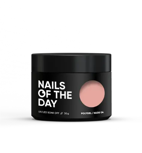 [4820384000009] Nails Of The Day Polygel nude 04 — classic nude polygel, 30 g