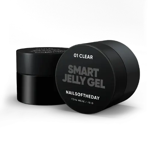 [4828632070804] Nails Of The Day Smart Jelly gel 01 — transparent construction gel jelly for nails, 15 gm