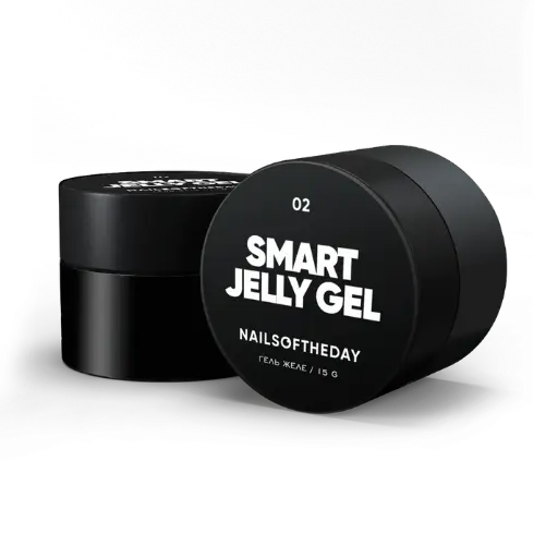 [4828632080803] Nails Of The Day Smart Jelly gel 02 — white building gel jelly for nails, 15 gm 