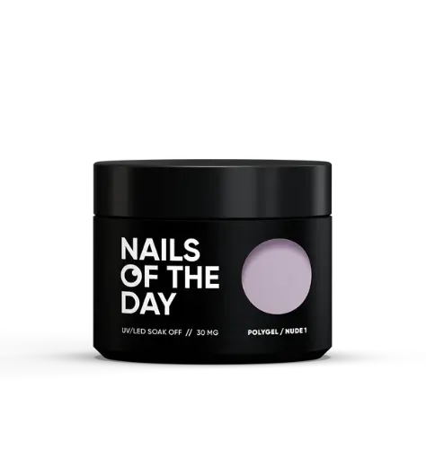 [4820383300001] Nails Of The Day Polygel shimmer 07 — Champagne polygel with fine saturated shimmer, 30 g