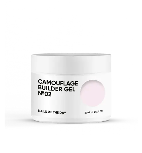 [4820020180003] Nails Of The Day Camouflage builder gel 02 — pale pink camouflage builder gel for nails, 30 g