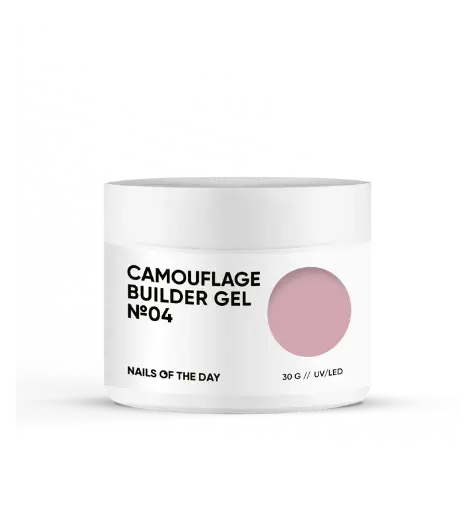 [4820020880002] Nails Of The Day Camouflage builder gel 04 — nude camouflage builder gel for nails, 30 g