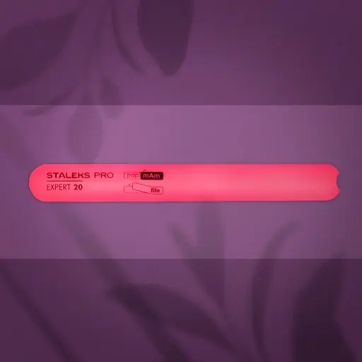 [SPBE-20] Staleks Slanted plastic nail file, straight, base EXPERT 20