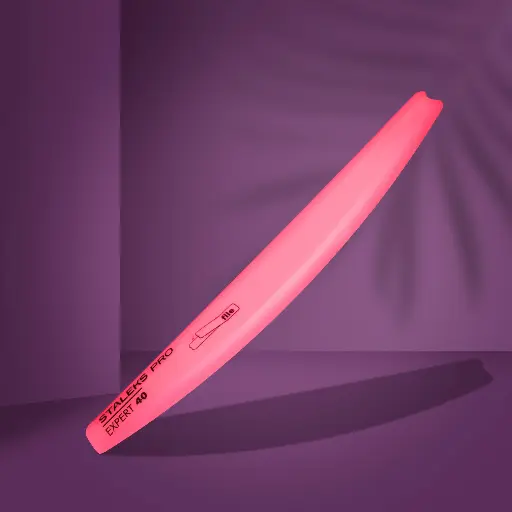 [SPBE-40] Staleks Slanted plastic nail file, crescent, base EXPERT 40