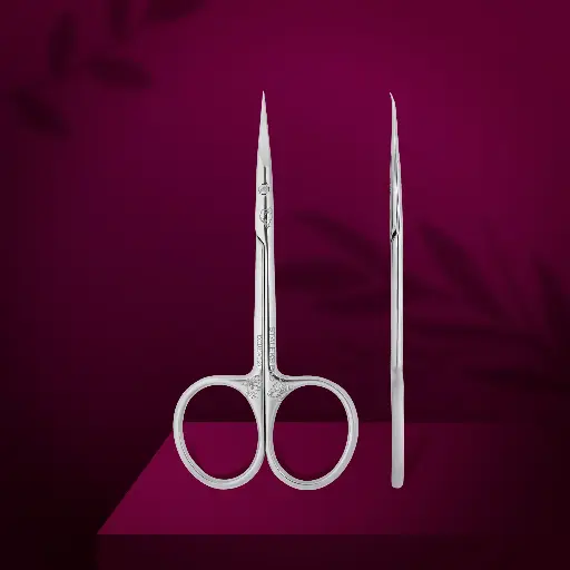 [SX-23/1m] Staleks Professional cuticle scissors with hook EXCLUSIVE 23 TYPE 1 (magnolia)