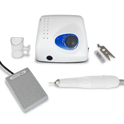 [STRONG_B_210_PMB] Фрезер для ногтей Saeshin Strong B210 белый + белая ручка, 40 000 об/мин