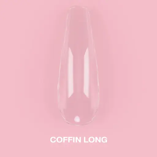 [325-1203] Lunamoon Gel Tips Coffin Long