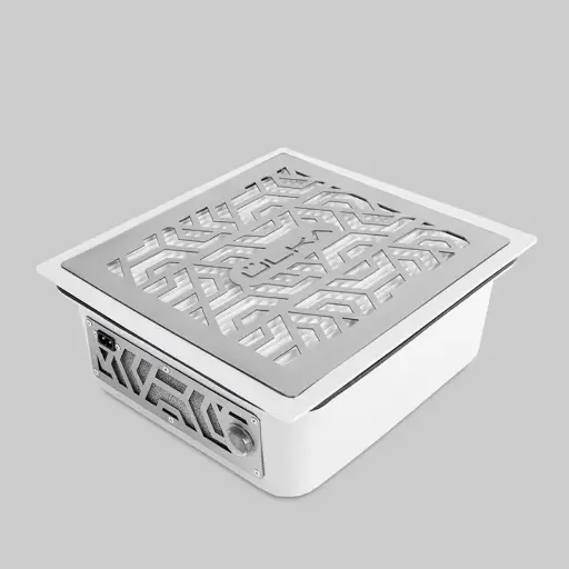 [ULAI1859] Aspiradora / Colector de polvo integrado ÜLKA PREMIUM B – blanco | Sistema empotrado para mesas de manicura