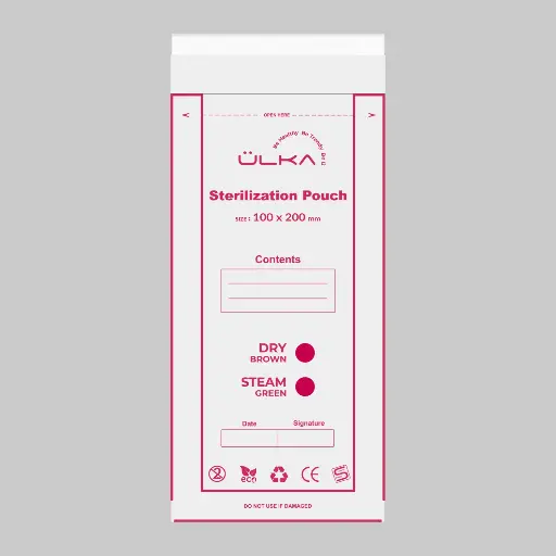 [ULAC0023] Ulka Bolsas de esterilización, 100×200 mm (100 uds.)
