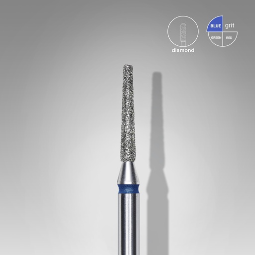 [FA70B016/10] Diamond nail drill bit frustum blue head EXPERT diameter 1,6 mm / working part 10 mm