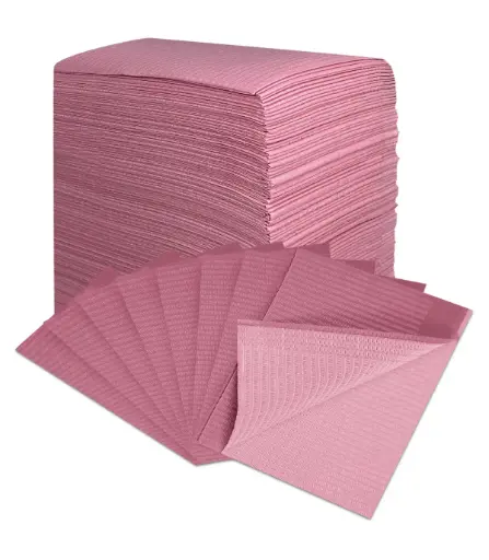 [0345CA503 C008] Disposable Manicure Wipes | Pack of 50 pcs. (Color: Pink)
