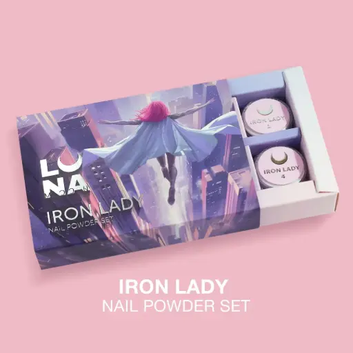 [804-3922] Lunamoon  Iron Lady Nail Powder Set 6 pcs