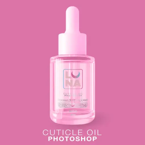 [325-2774] Lunamoon Photoshop Oil Dry Cuticle Oil with Strawberry with Cream 30ml