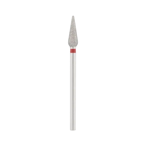 [DBS-266R.040] DIVINITY Diamond bit "sharp drop" red, L - 12,0 mm., O4,0 mm.