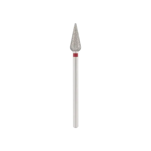 [DBS-266R.050] DIVINITY Diamond bit "sharp drop" red, L - 12,0 mm., O5,0 mm.