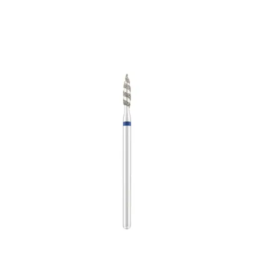 [DBS-243B.023T] DIVINITY Diamond bit "tornado" blue, L- 10,0 mm, Ø2,3 mm 